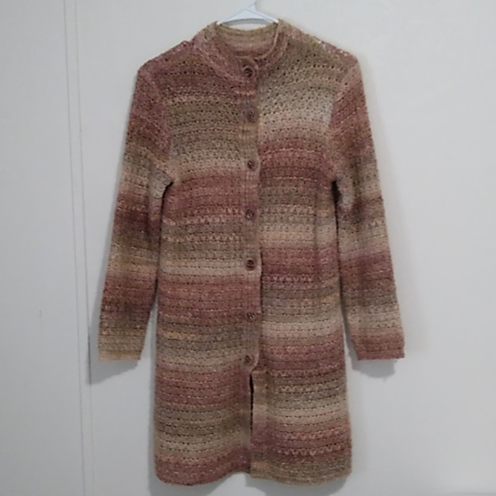 J Jill Long Alpaca Wool Cardigan